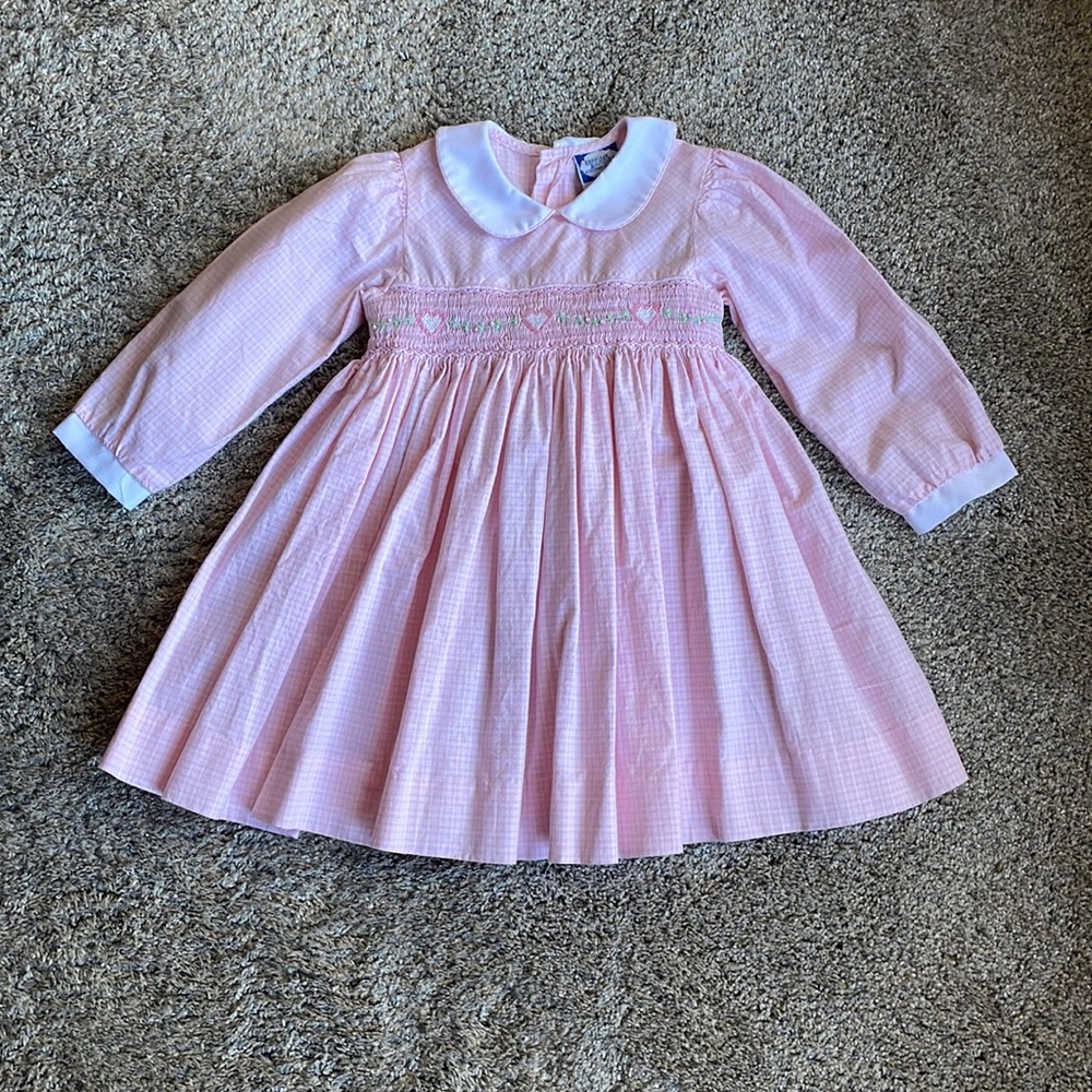 Vintage Carriage Boutique Pink dress 24 months